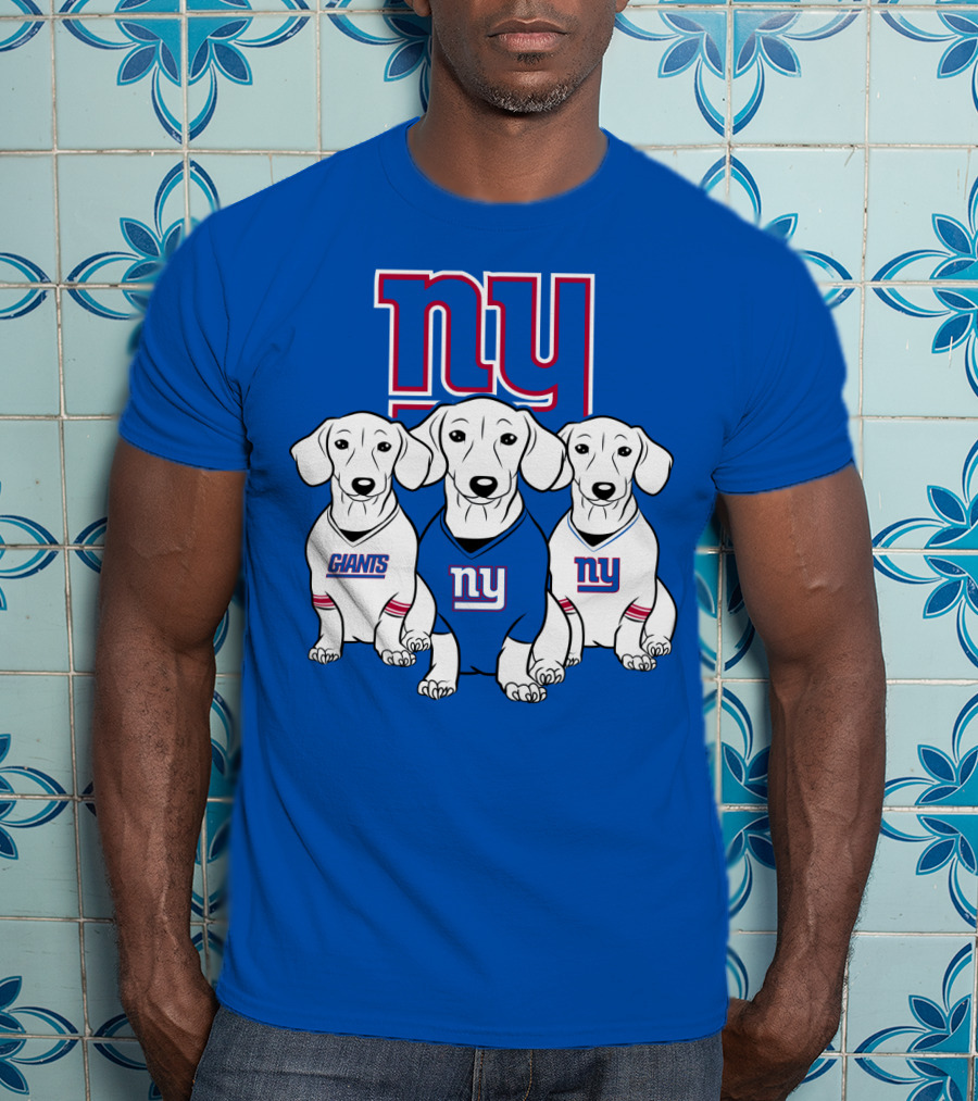 Ny Giants Dachshund Dog T-Shirt