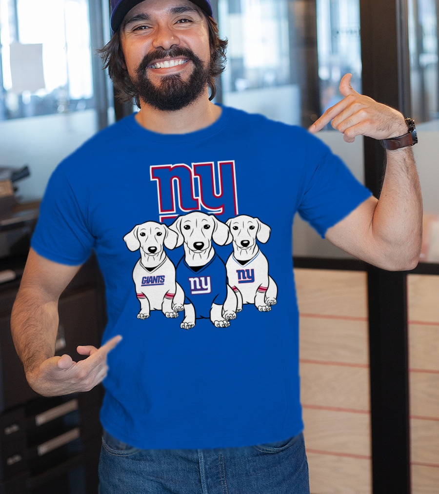 Ny Giants Dachshund Dog T-Shirt