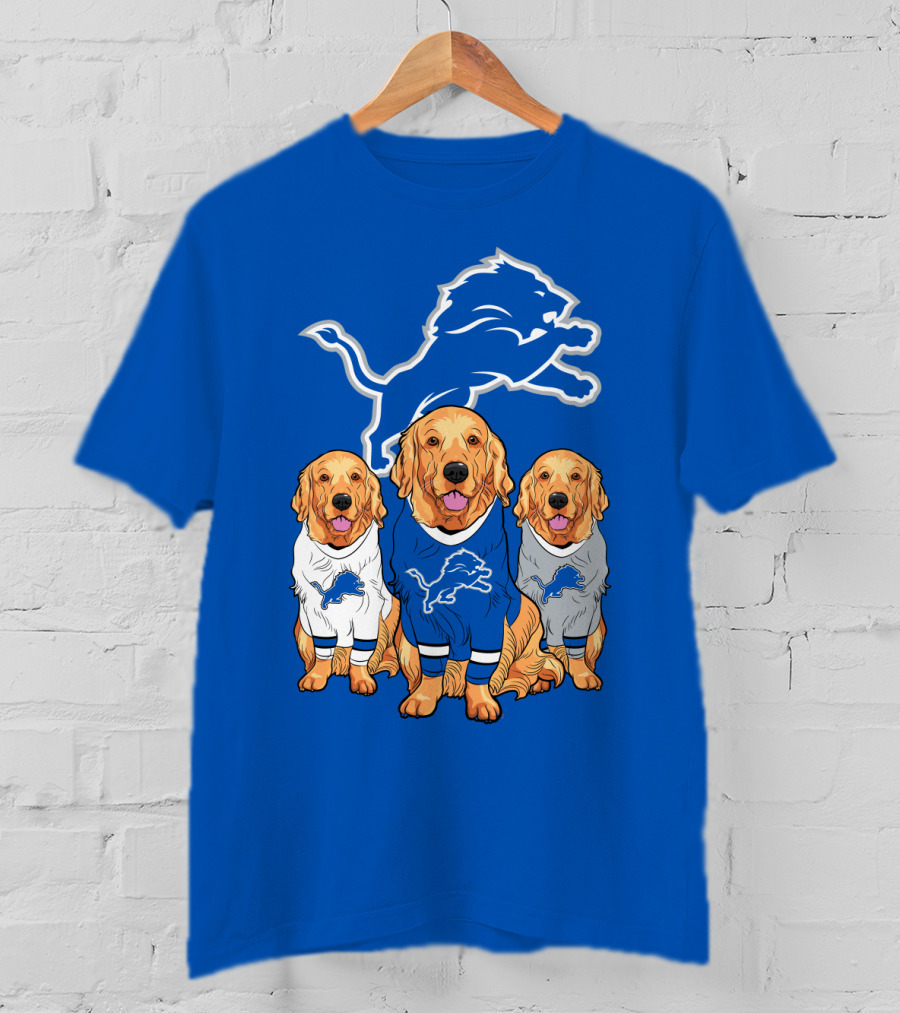 Detroit Lions Golden Retrievers T-Shirt
