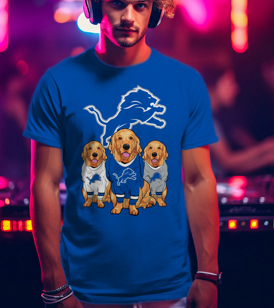 Detroit Lions Golden Retrievers T-Shirt