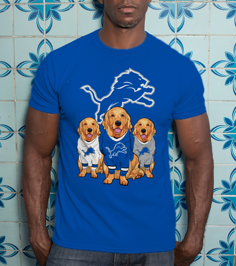 Detroit Lions Golden Retrievers T-Shirt