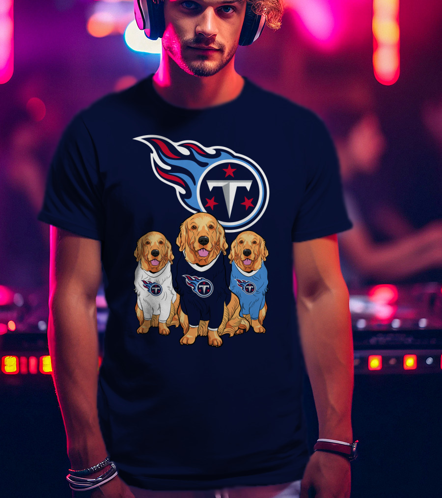 Tennessee Titans Golden Retrievers T-Shirt