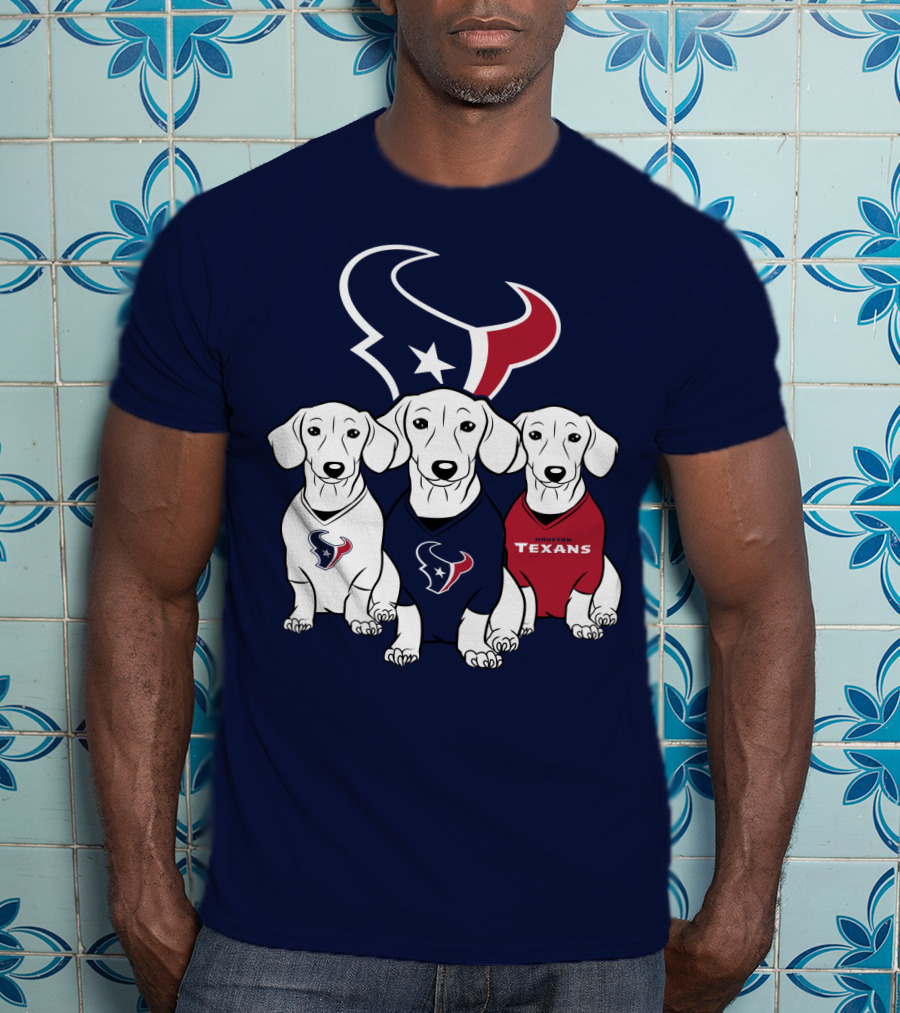 Houston Texans Dachshund  T-Shirt