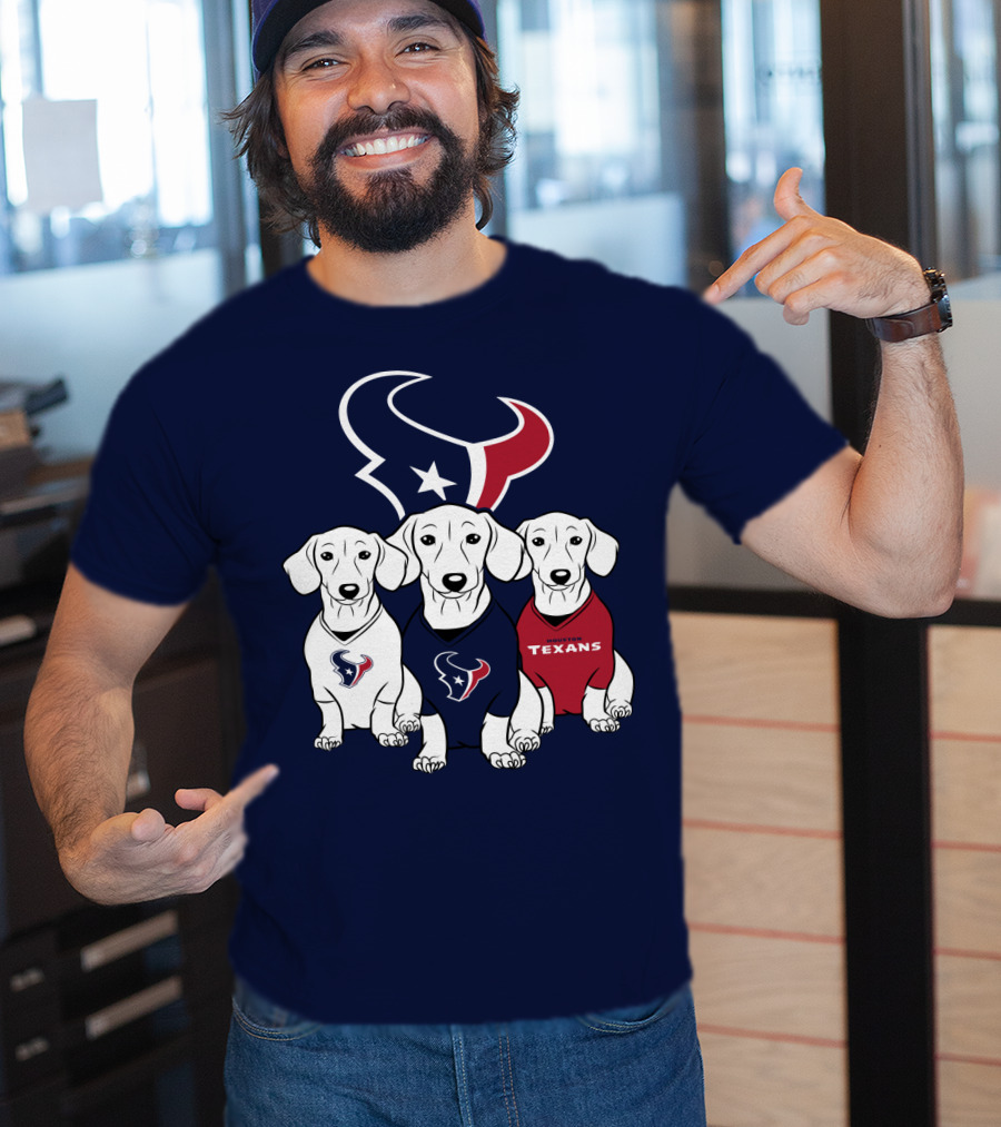 Houston Texans Dachshund  T-Shirt