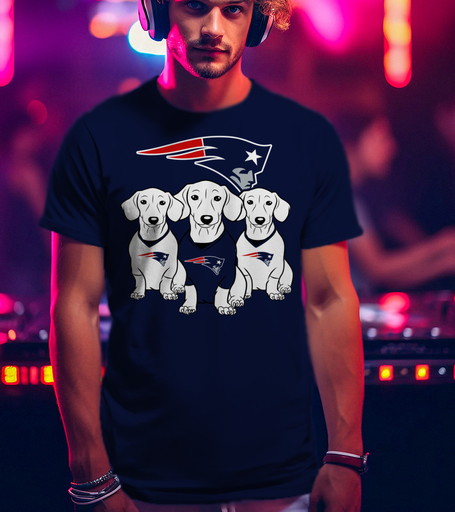 Patriots Dachshund Trio T-Shirt