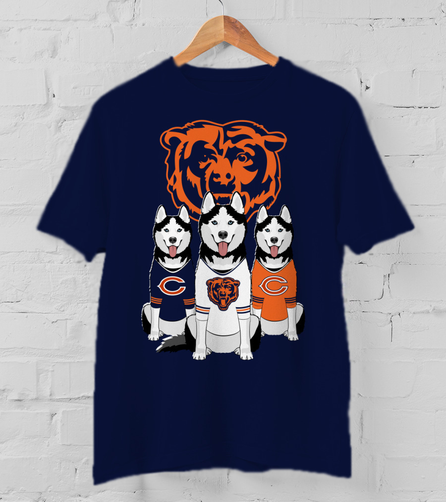 Chicago Bears Triple Husky Fan Gear T-Shirt