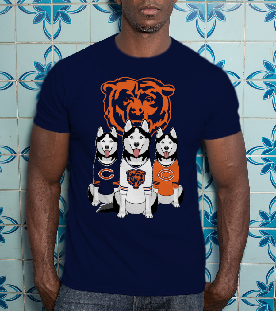 Chicago Bears Triple Husky Fan Gear T-Shirt
