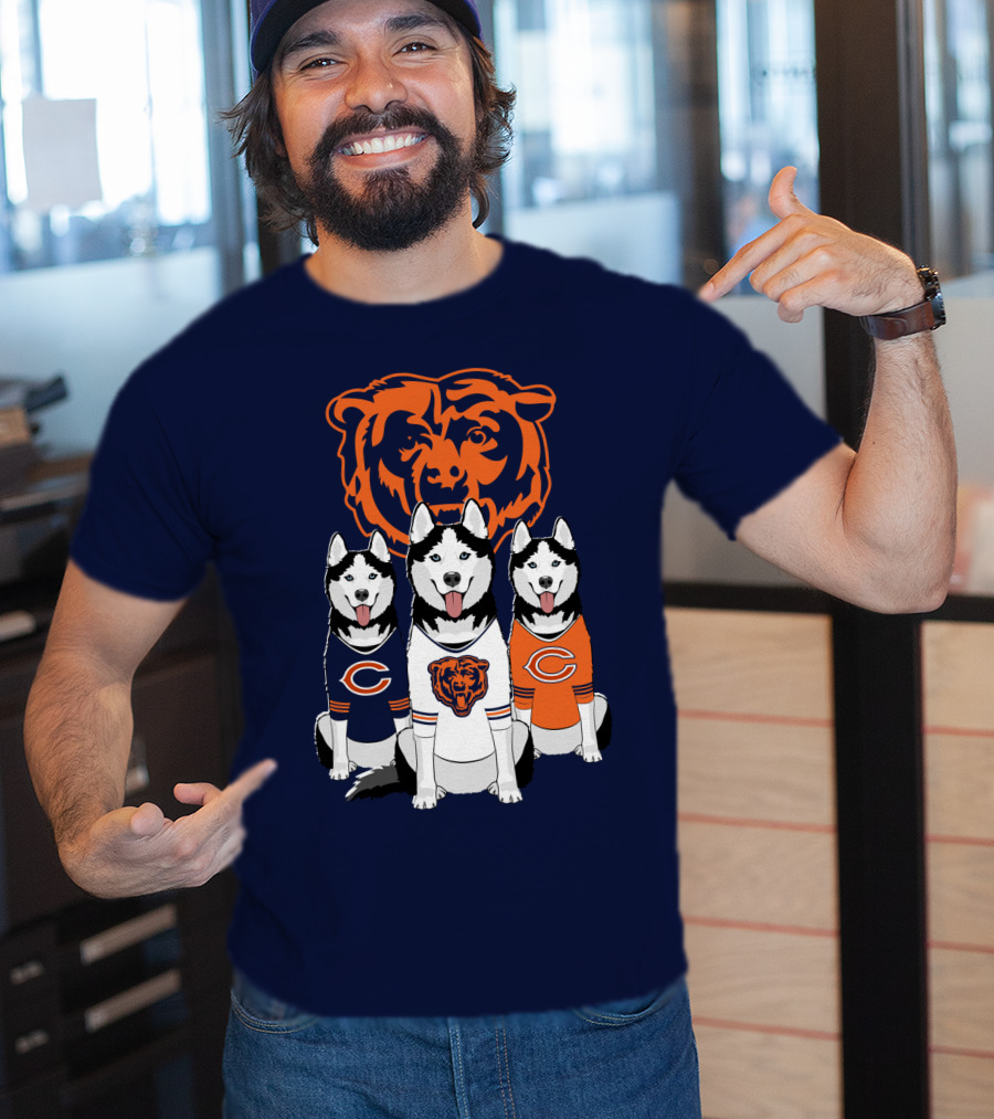 Chicago Bears Triple Husky Fan Gear T-Shirt