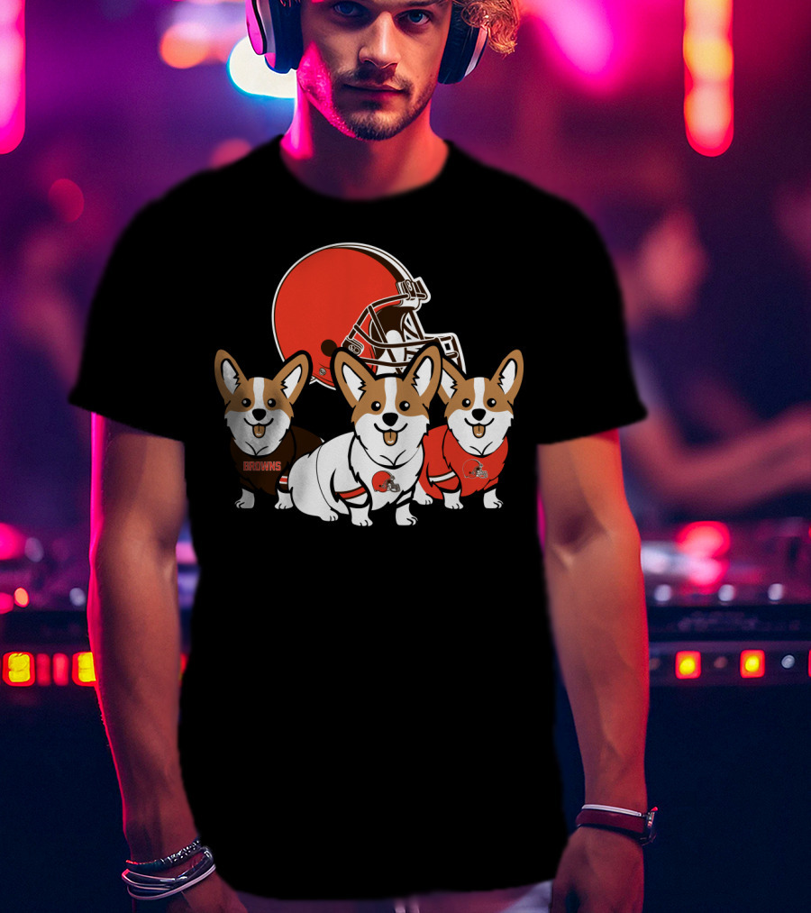 Cleveland Browns Corgi T-Shirt