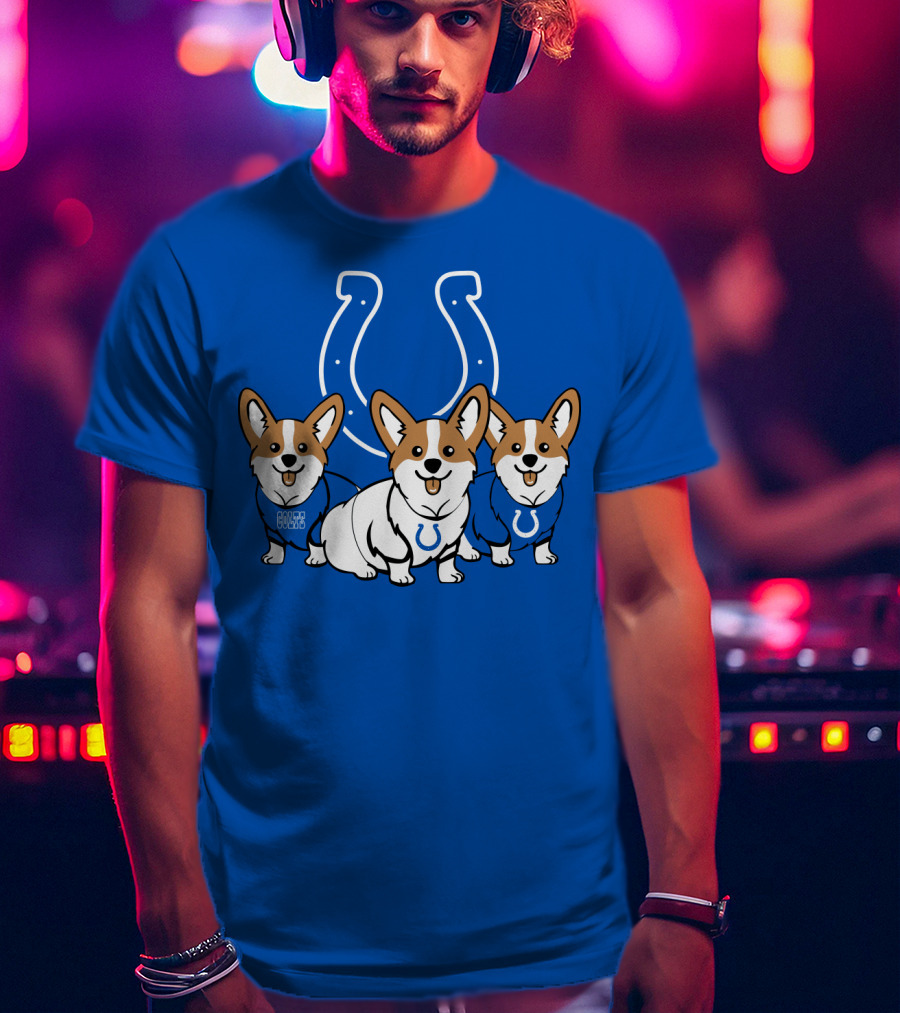 Indianapolis Colts Corgi T-Shirt