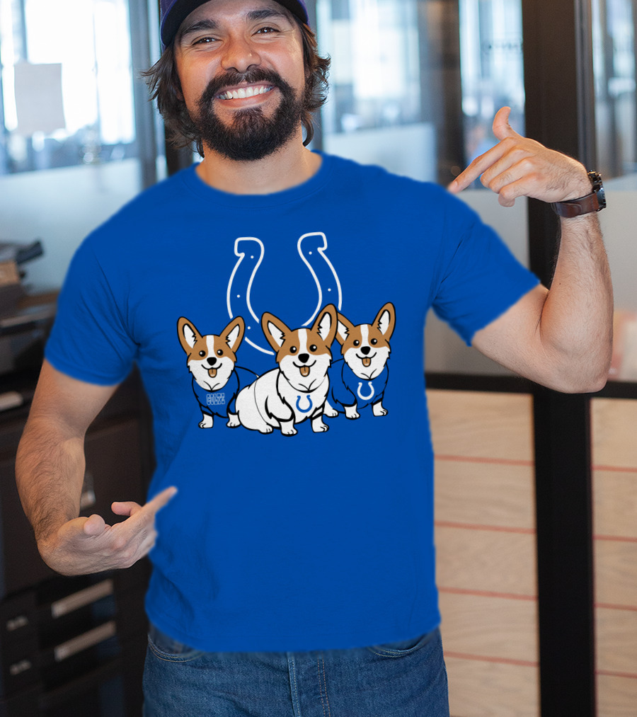 Indianapolis Colts Corgi T-Shirt