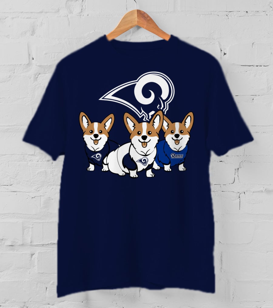 Los Angeles Rams Corgis T-Shirt