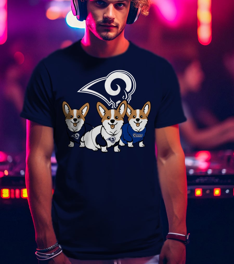 Los Angeles Rams Corgis T-Shirt