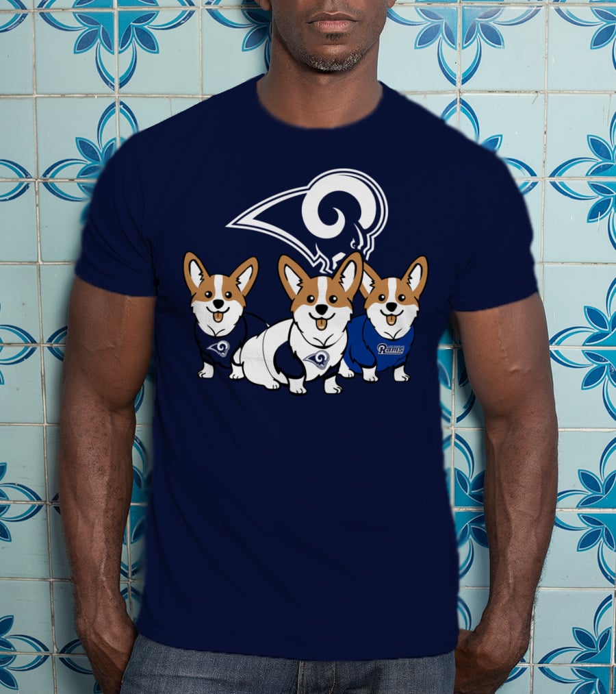 Los Angeles Rams Corgis T-Shirt