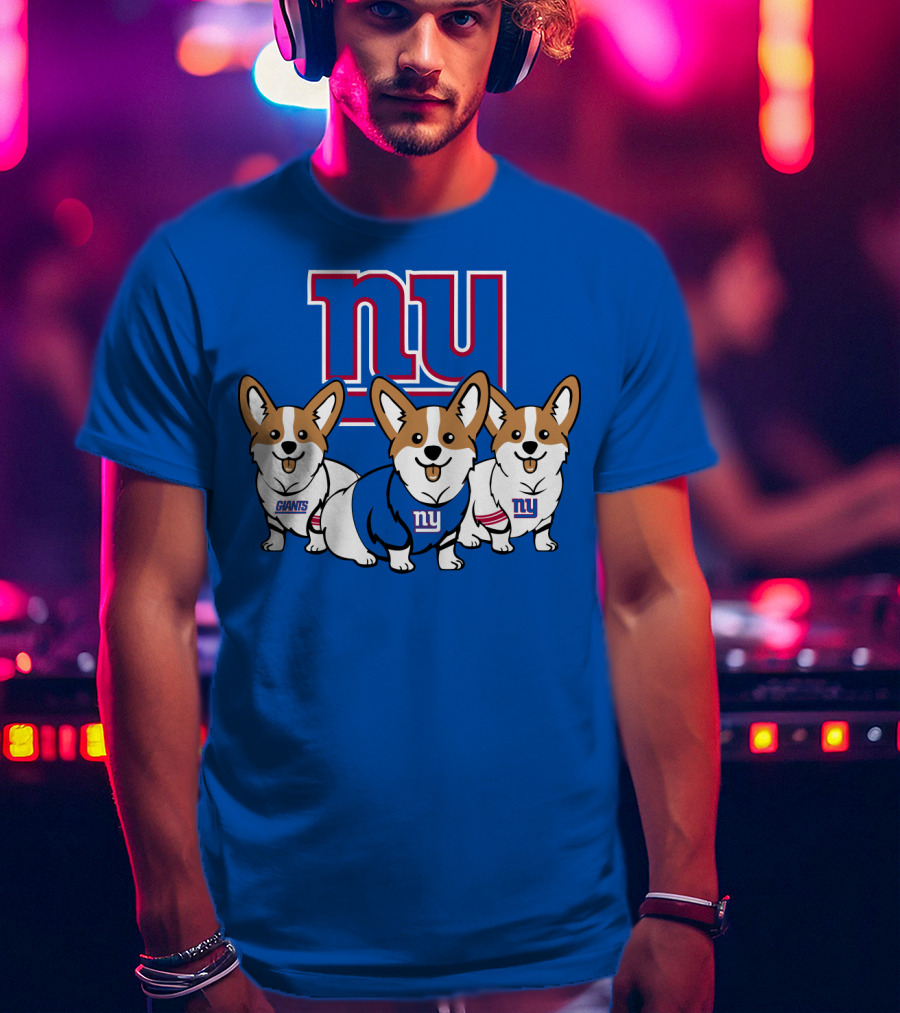 New York Giants Corgi T-Shirt