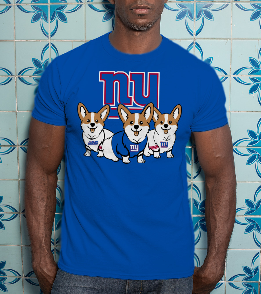 New York Giants Corgi T-Shirt