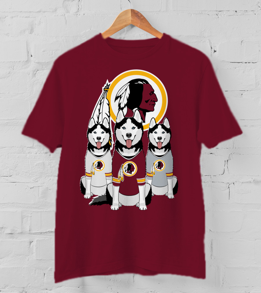Redskins Husky Dogs T-Shirt