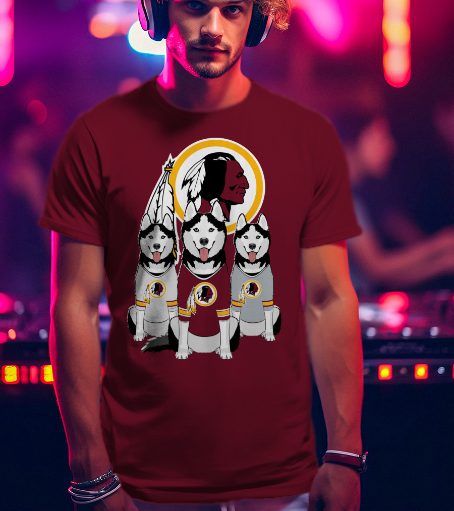 Redskins Husky Dogs T-Shirt