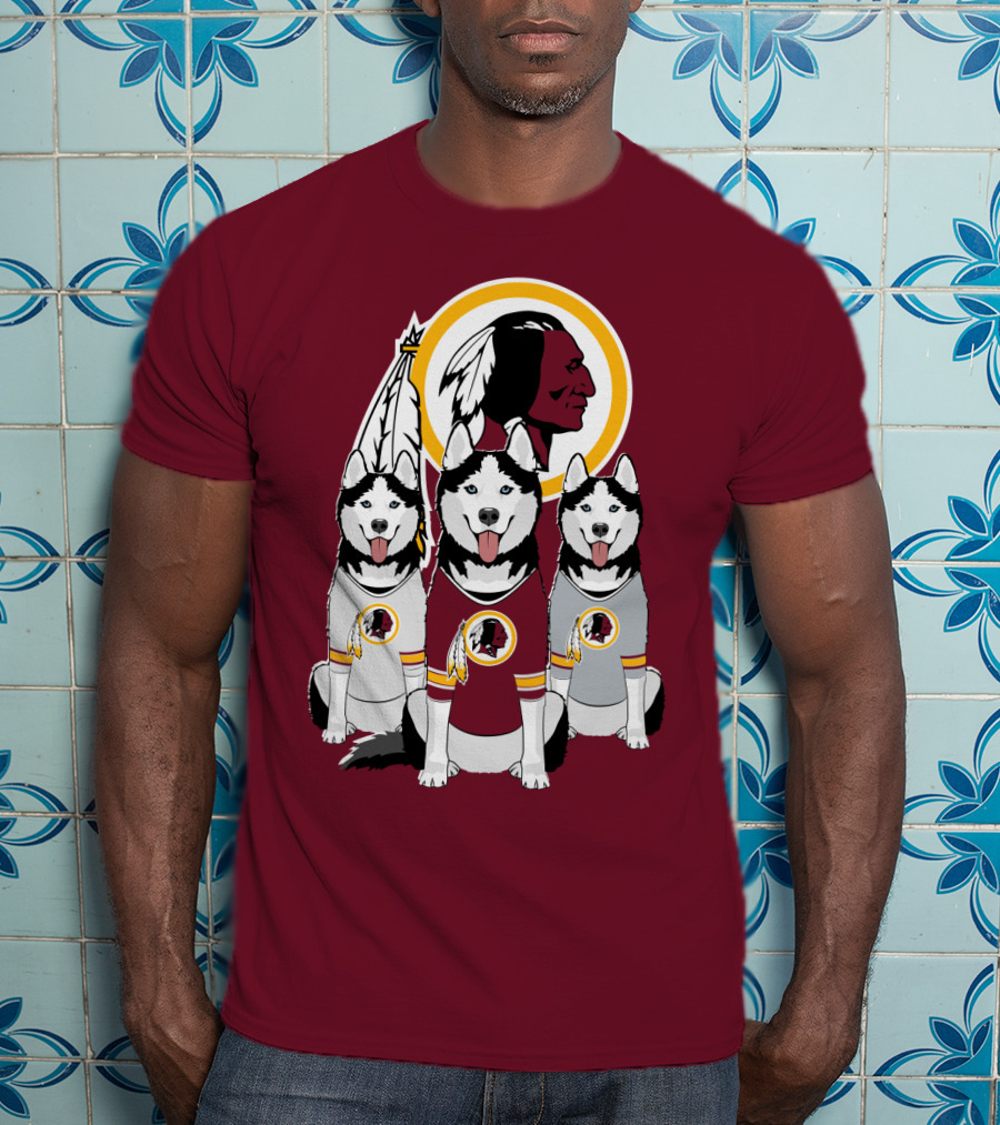 Redskins Husky Dogs T-Shirt