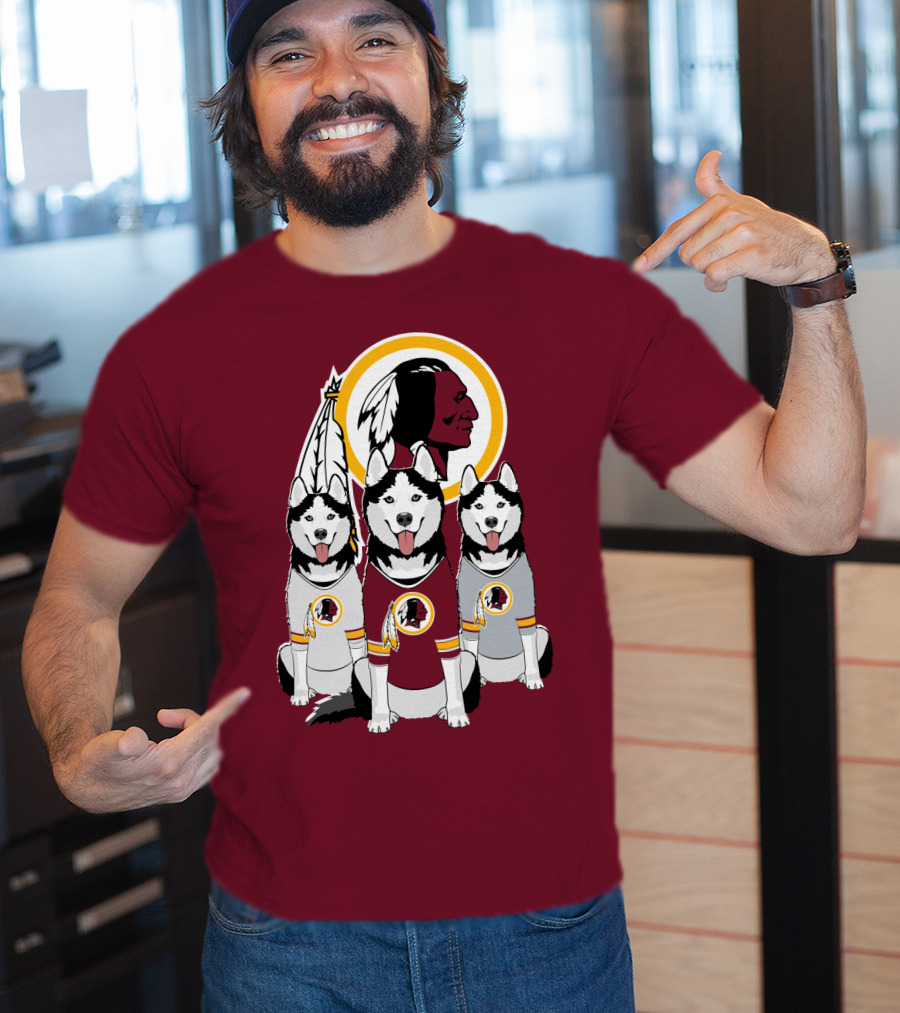 Redskins Husky Dogs T-Shirt
