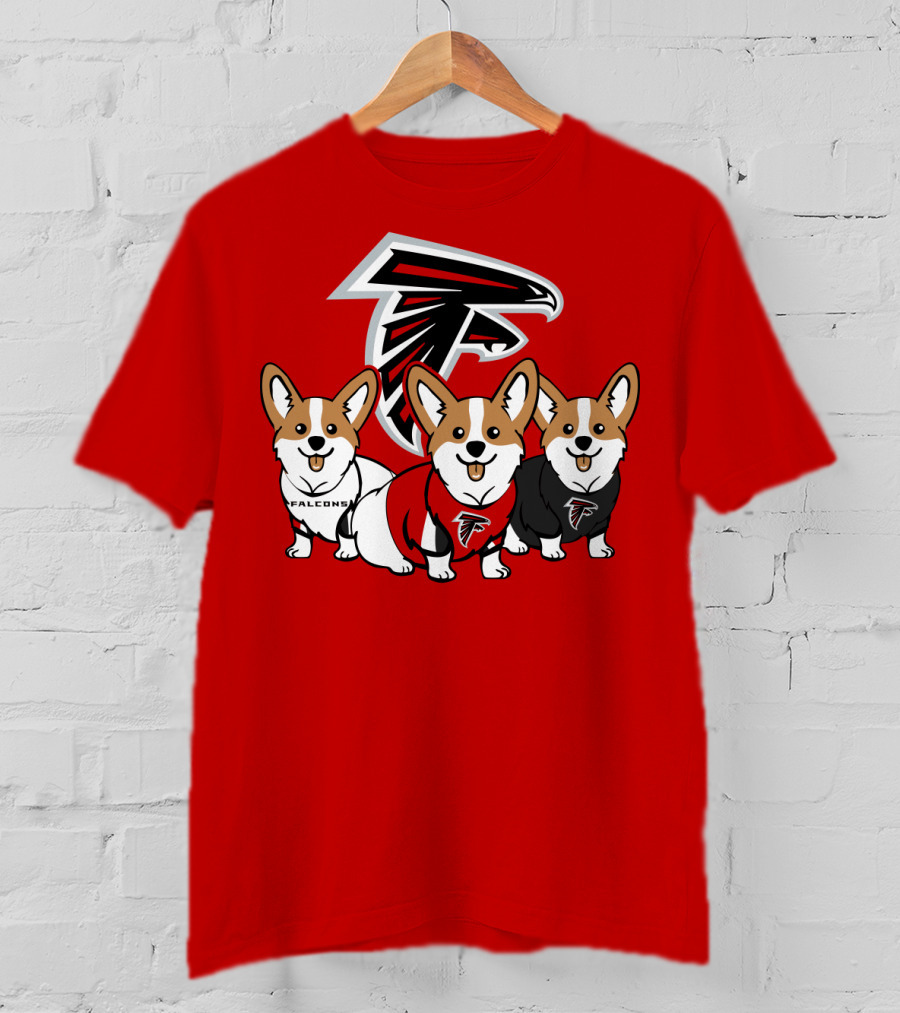 Atlanta Falcons Corgi T-Shirt