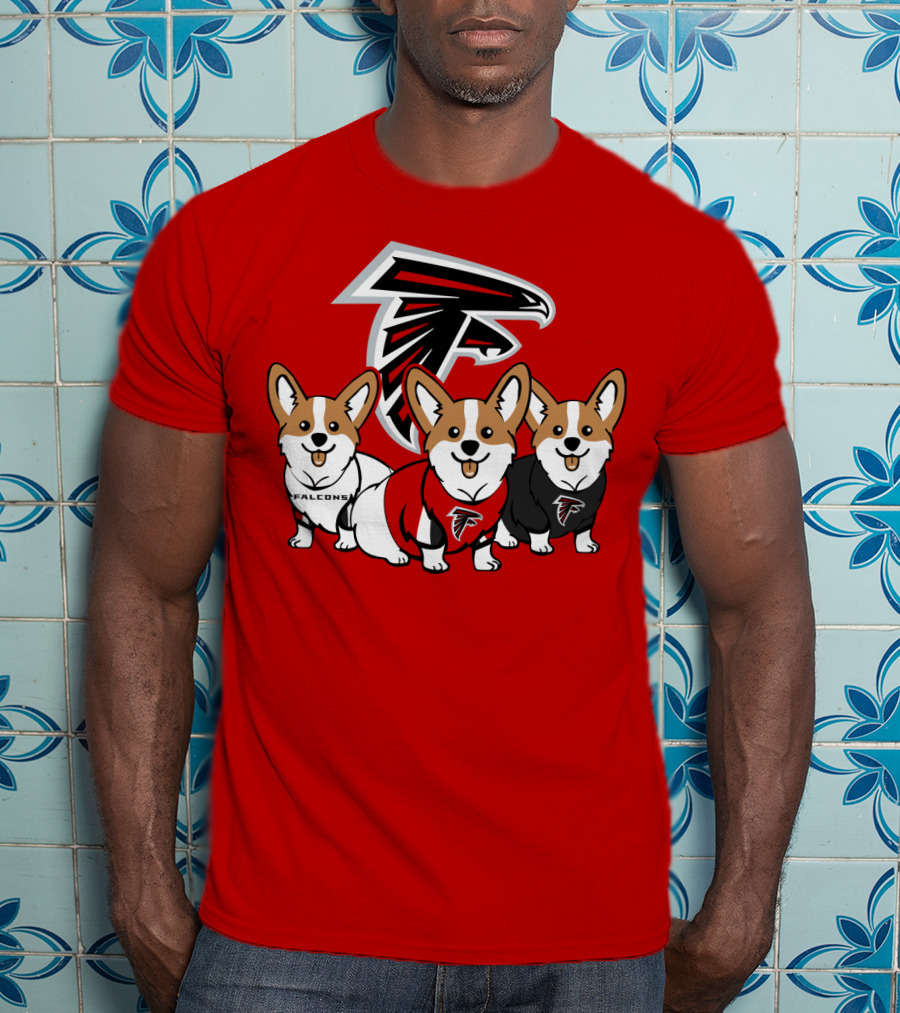 Atlanta Falcons Corgi T-Shirt