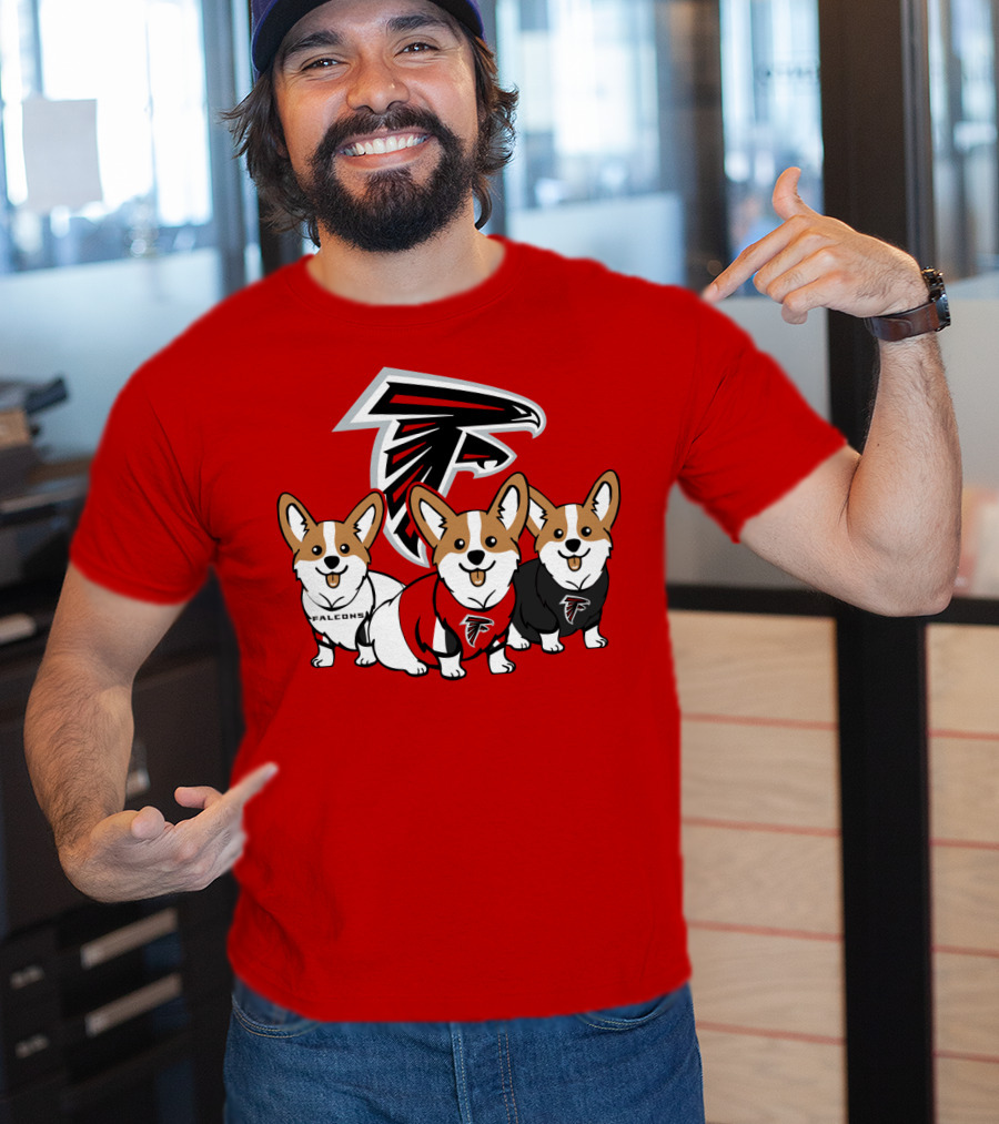 Atlanta Falcons Corgi T-Shirt