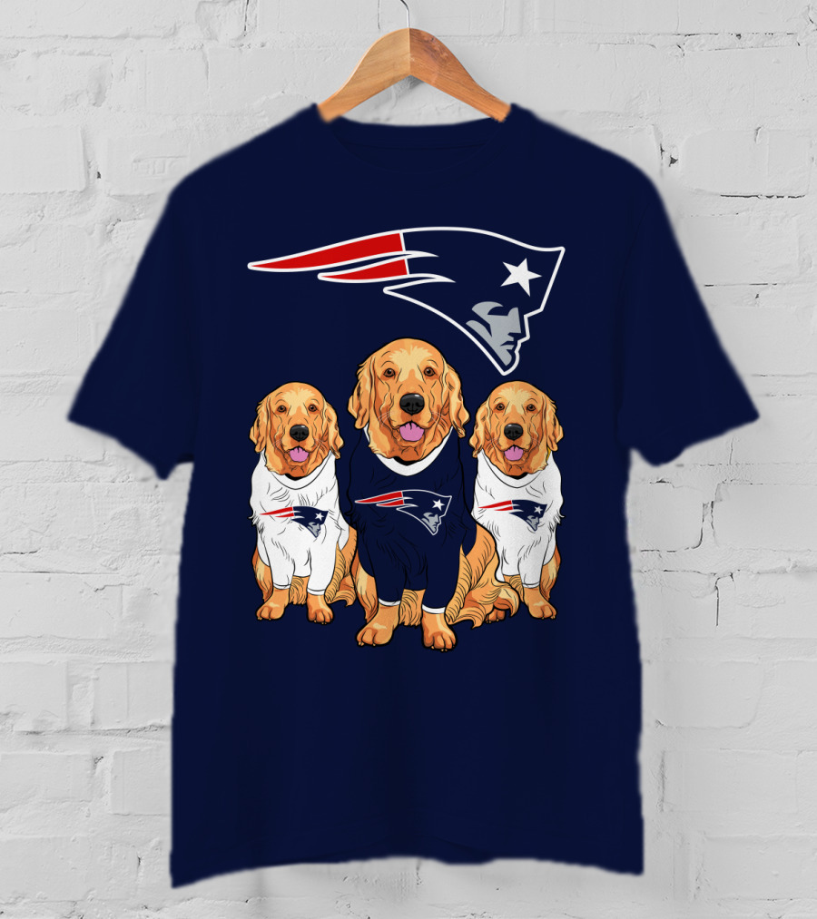 Patriots Logo Golden Retrievers T-Shirt