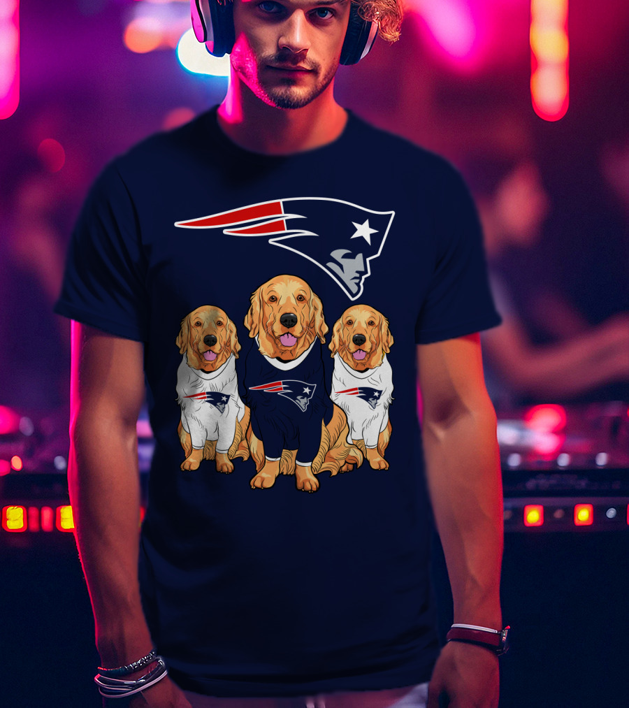 Patriots Logo Golden Retrievers T-Shirt