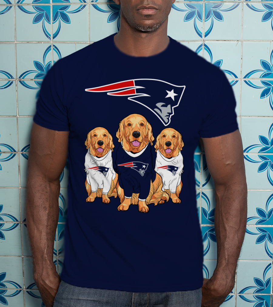 Patriots Logo Golden Retrievers T-Shirt
