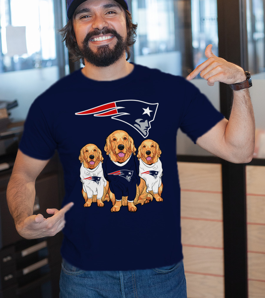 Patriots Logo Golden Retrievers T-Shirt