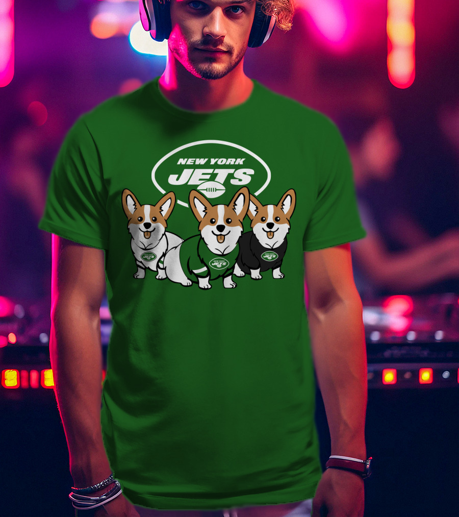 New York Jets Corgi T-Shirt