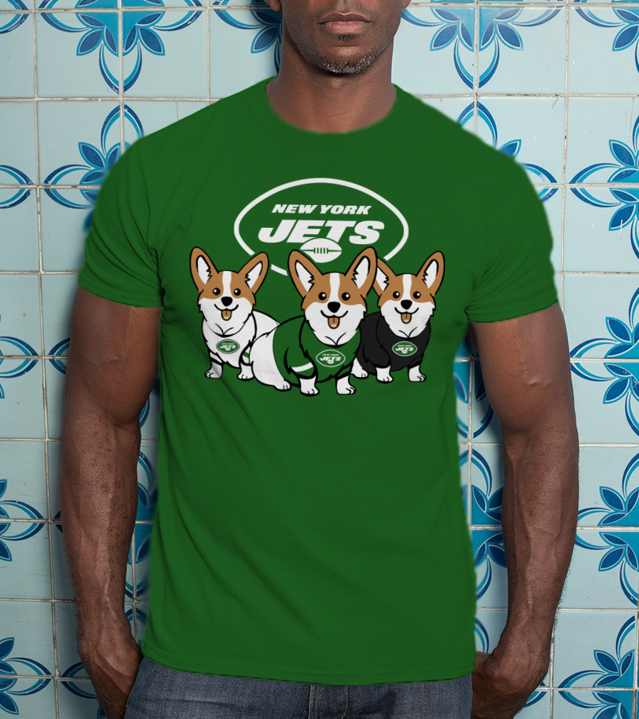 New York Jets Corgi T-Shirt