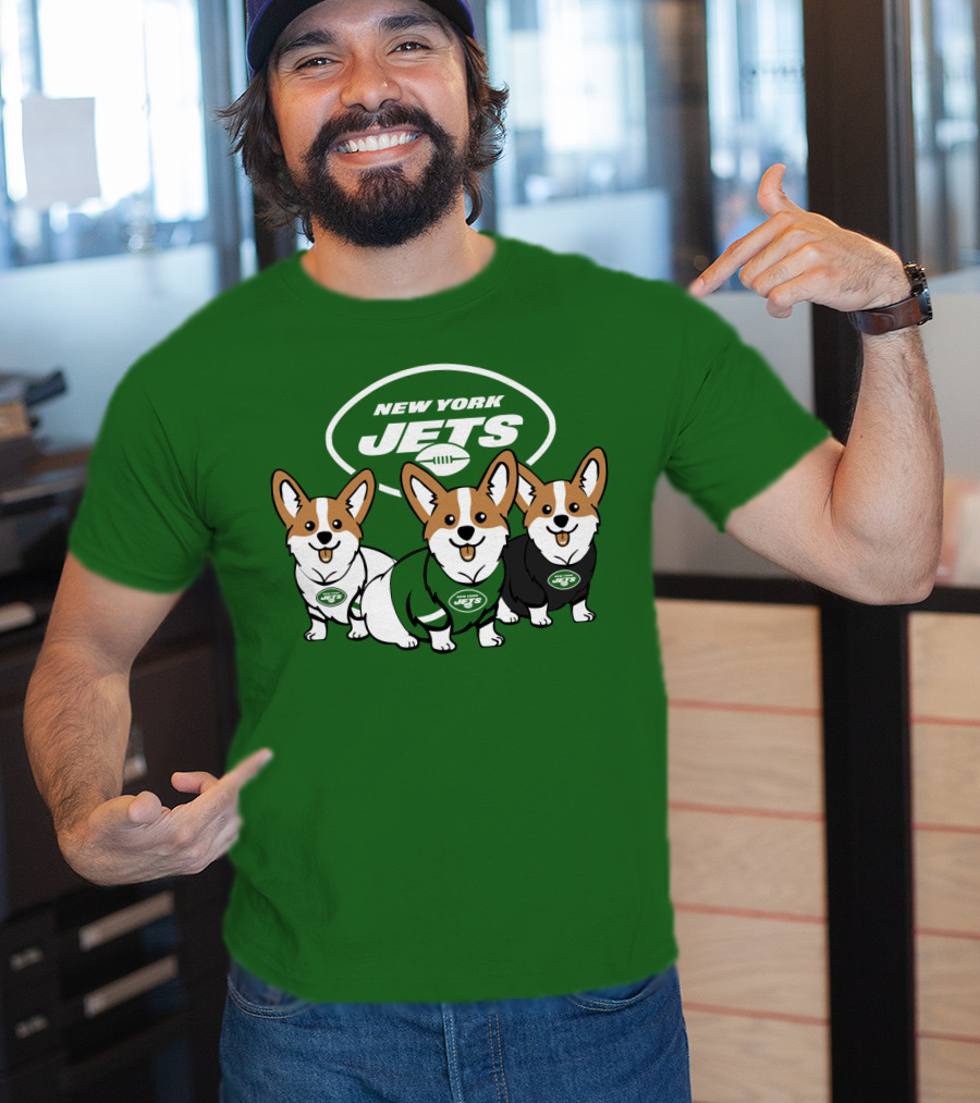 New York Jets Corgi T-Shirt