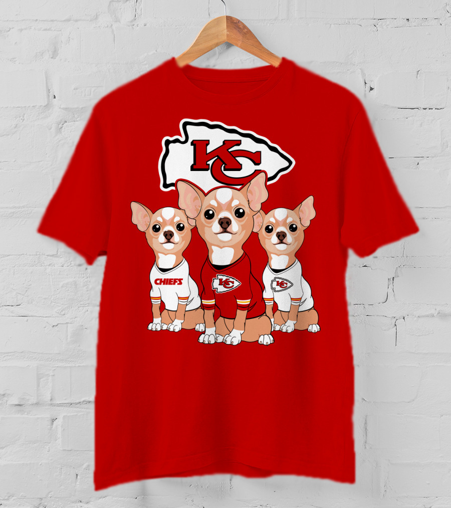 Kansas City Chiefs Chihuahuas T-Shirt