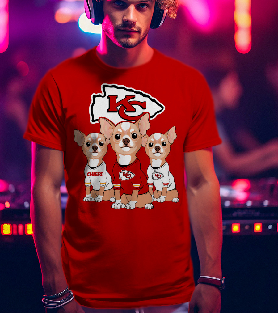 Kansas City Chiefs Chihuahuas T-Shirt