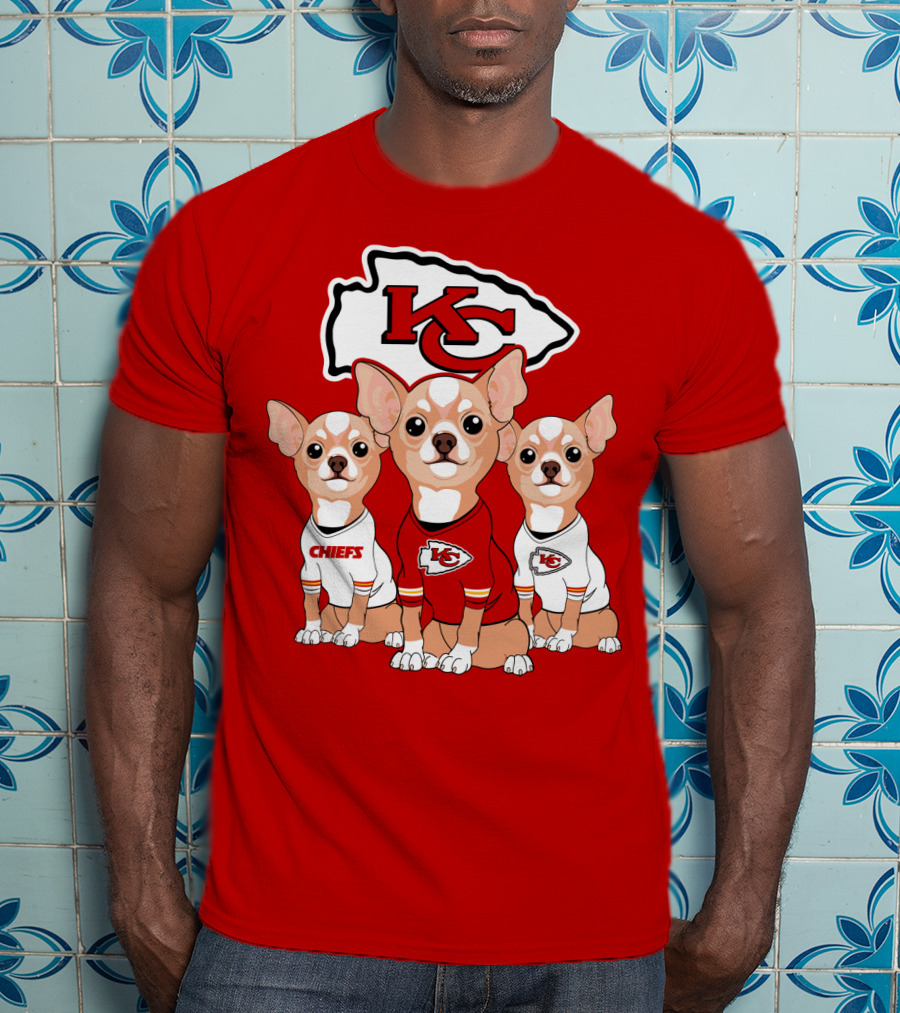 Kansas City Chiefs Chihuahuas T-Shirt