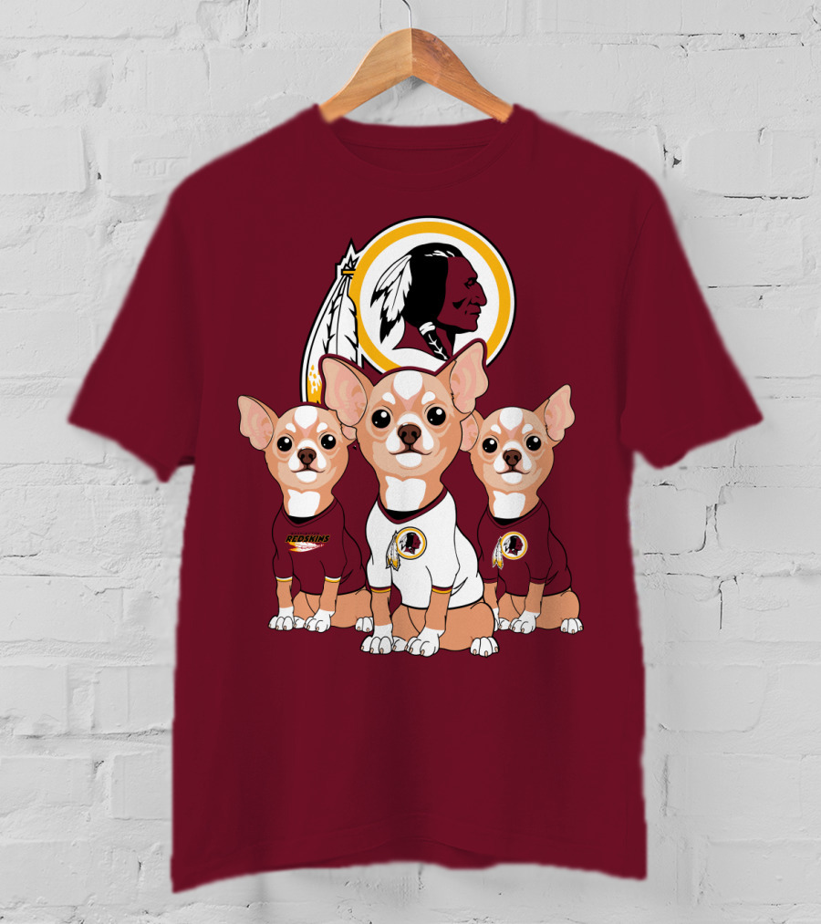 Redskins Chihuahua Trio T-Shirt