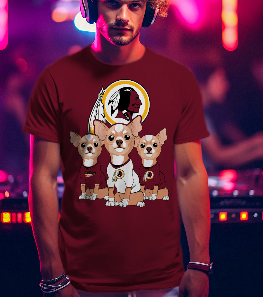 Redskins Chihuahua Trio T-Shirt