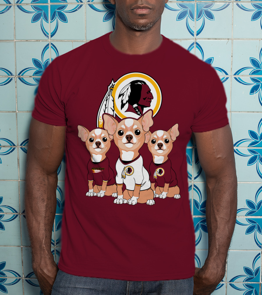 Redskins Chihuahua Trio T-Shirt