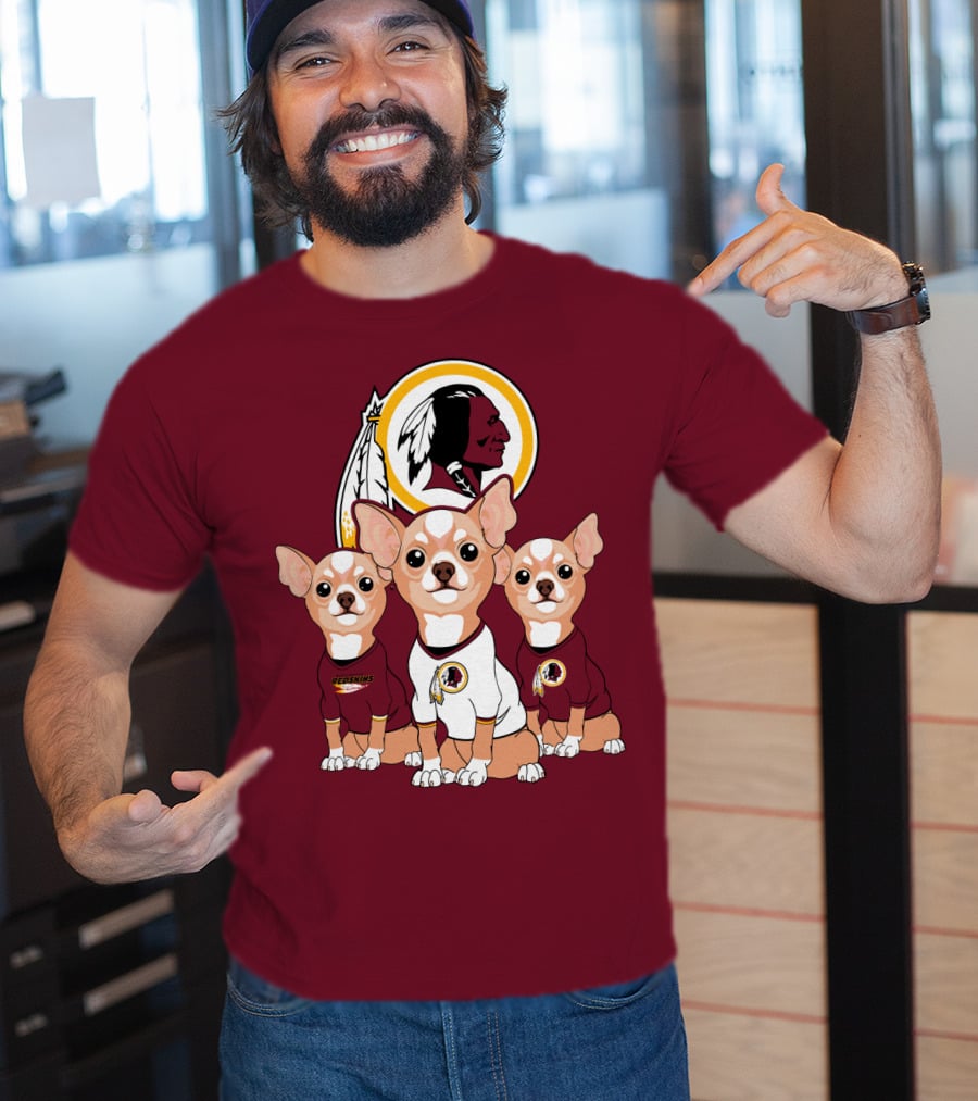Redskins Chihuahua Trio T-Shirt