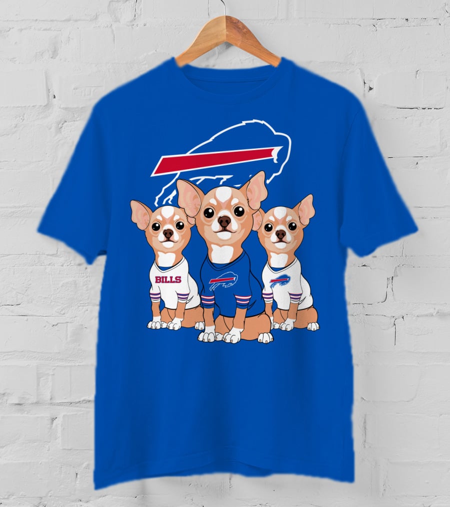 Buffalo Bills Chihuahua Trio T-Shirt
