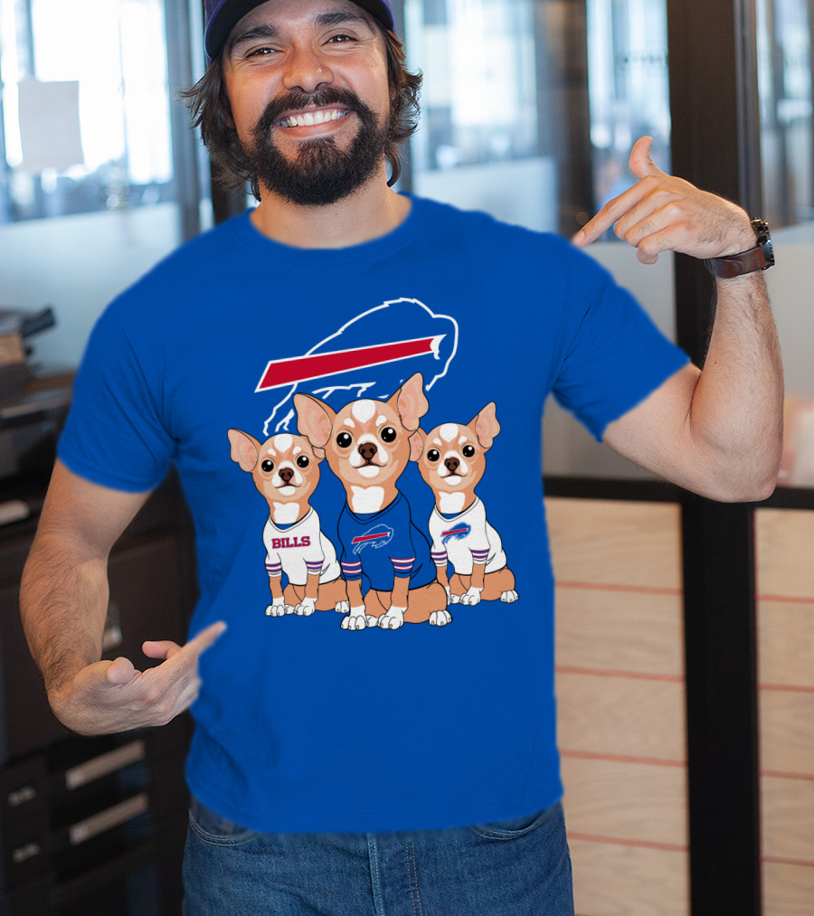 Buffalo Bills Chihuahua Trio T-Shirt