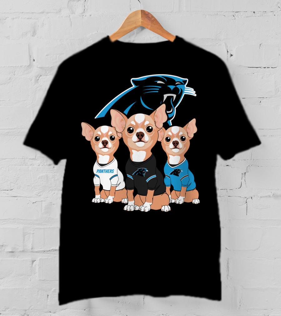 Carolina Panthers Chihuahua T-Shirt