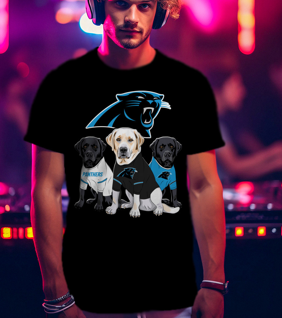 Panthers Labrador Retriever Dogs T-Shirt