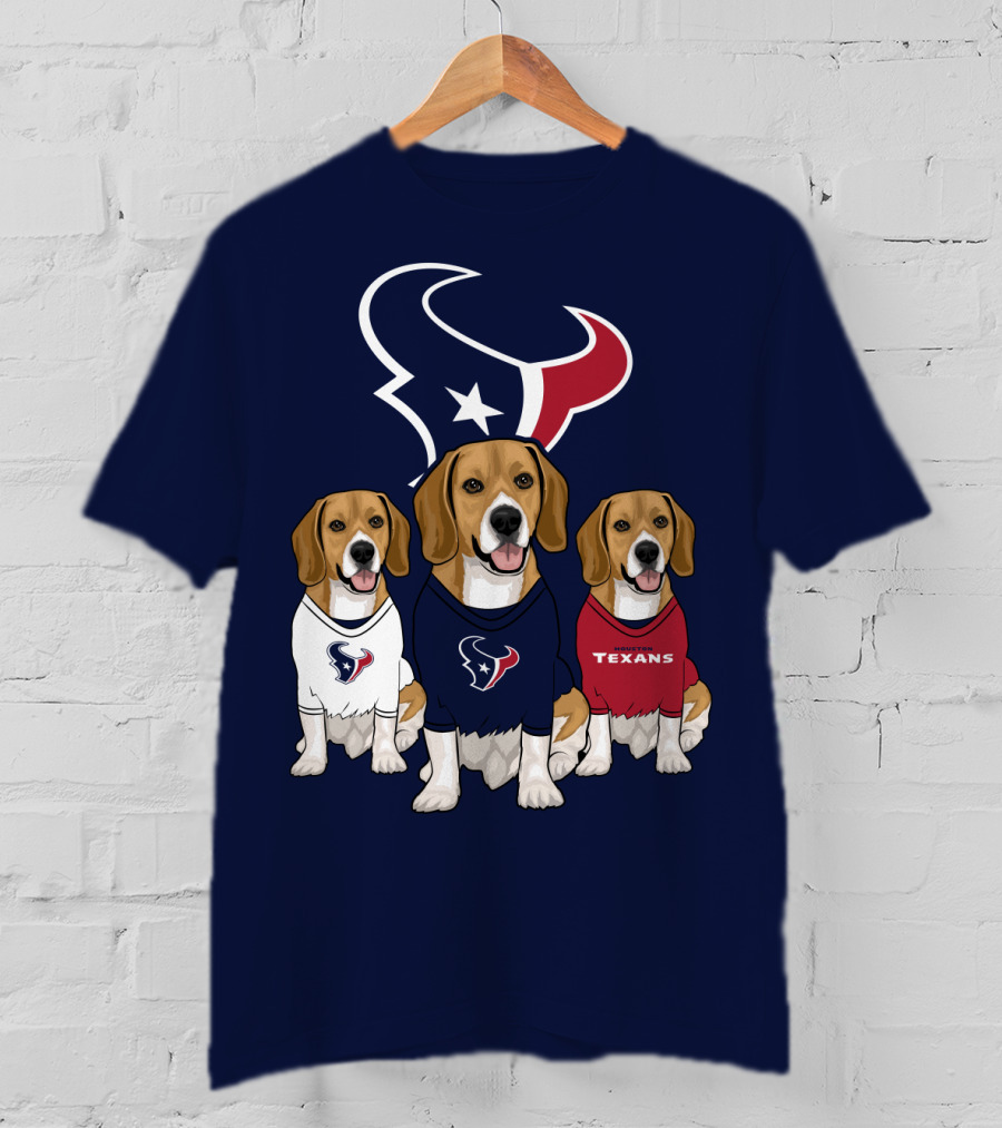 Houston Texans Beagle Trio T-Shirt