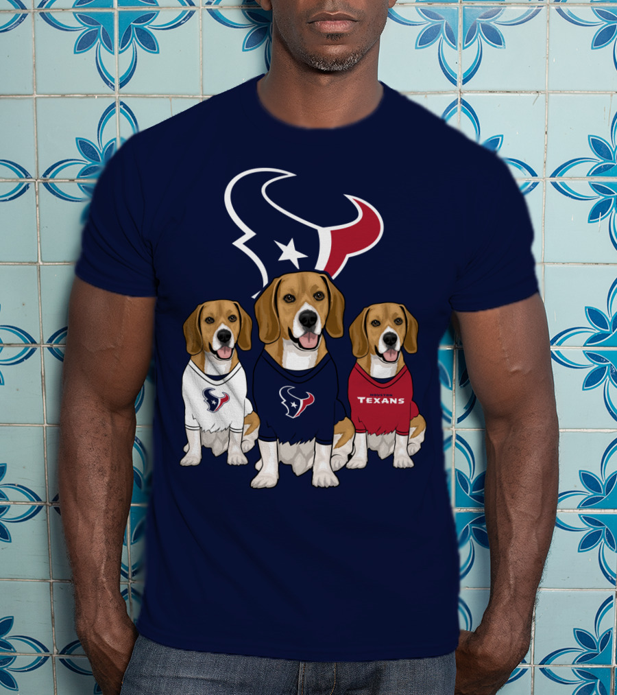 Houston Texans Beagle Trio T-Shirt