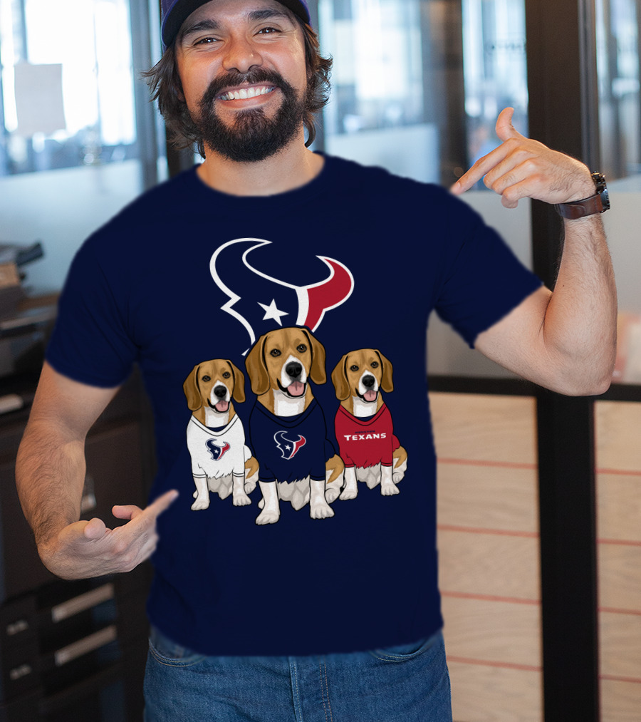 Houston Texans Beagle Trio T-Shirt