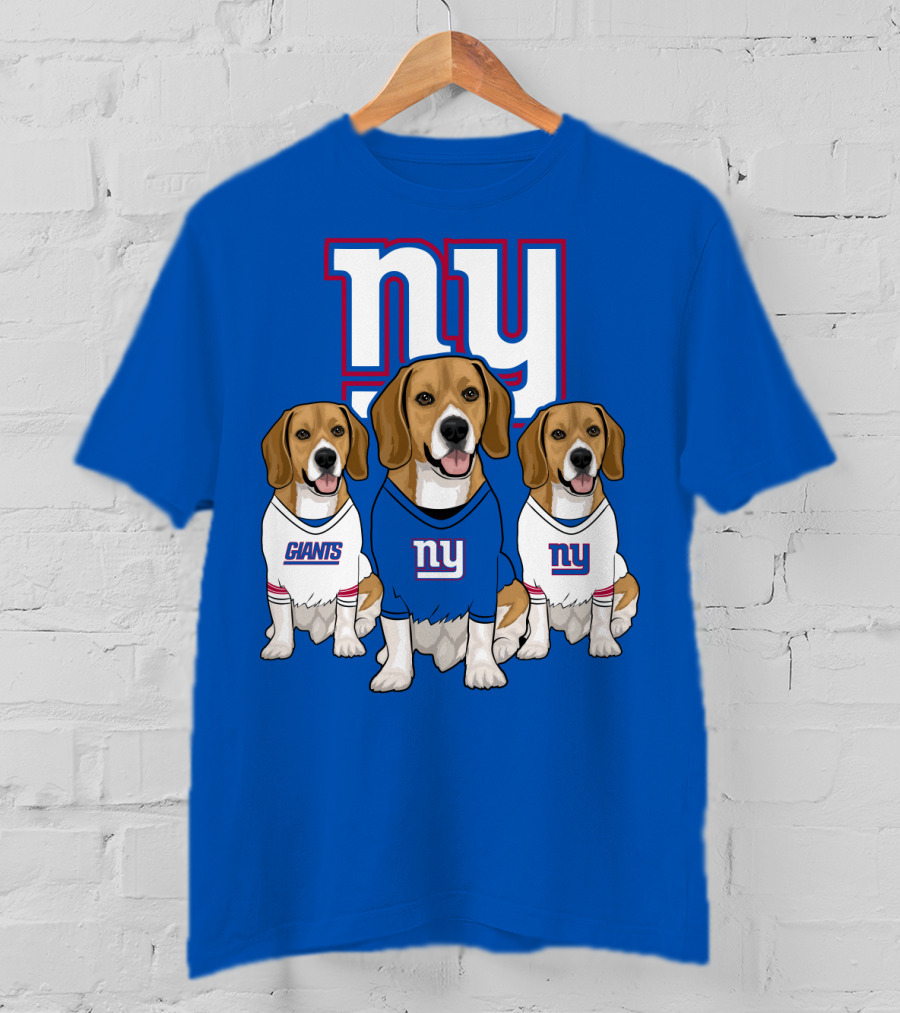 New York Giants Beagle Trio T-Shirt