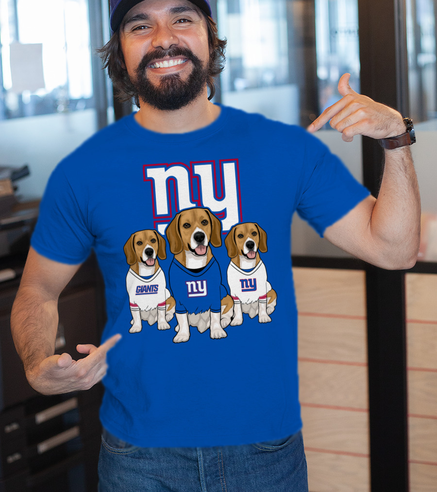 New York Giants Beagle Trio T-Shirt